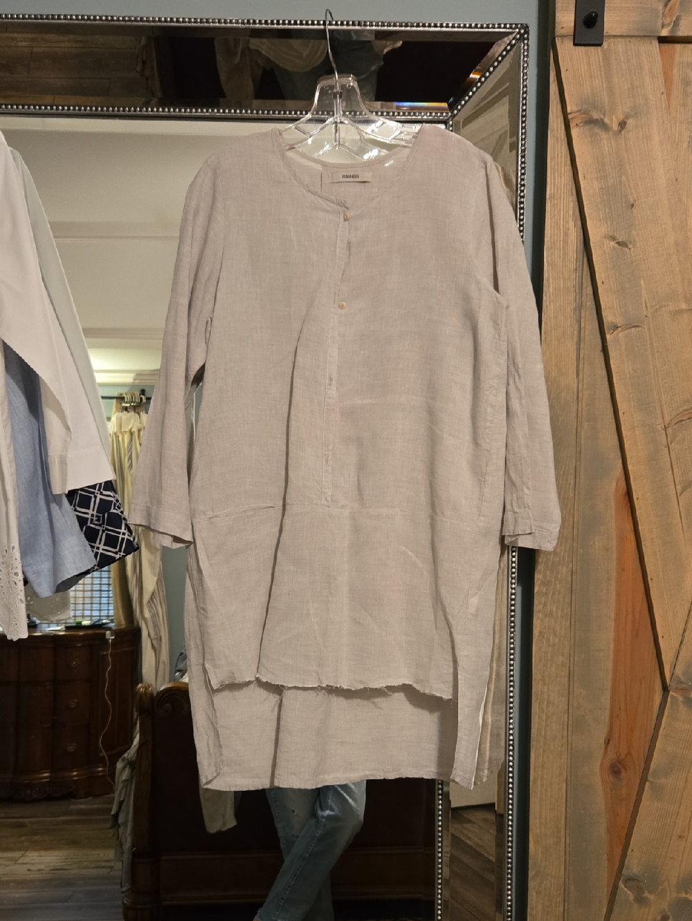 Humanoid Linen Raw Edge Hem